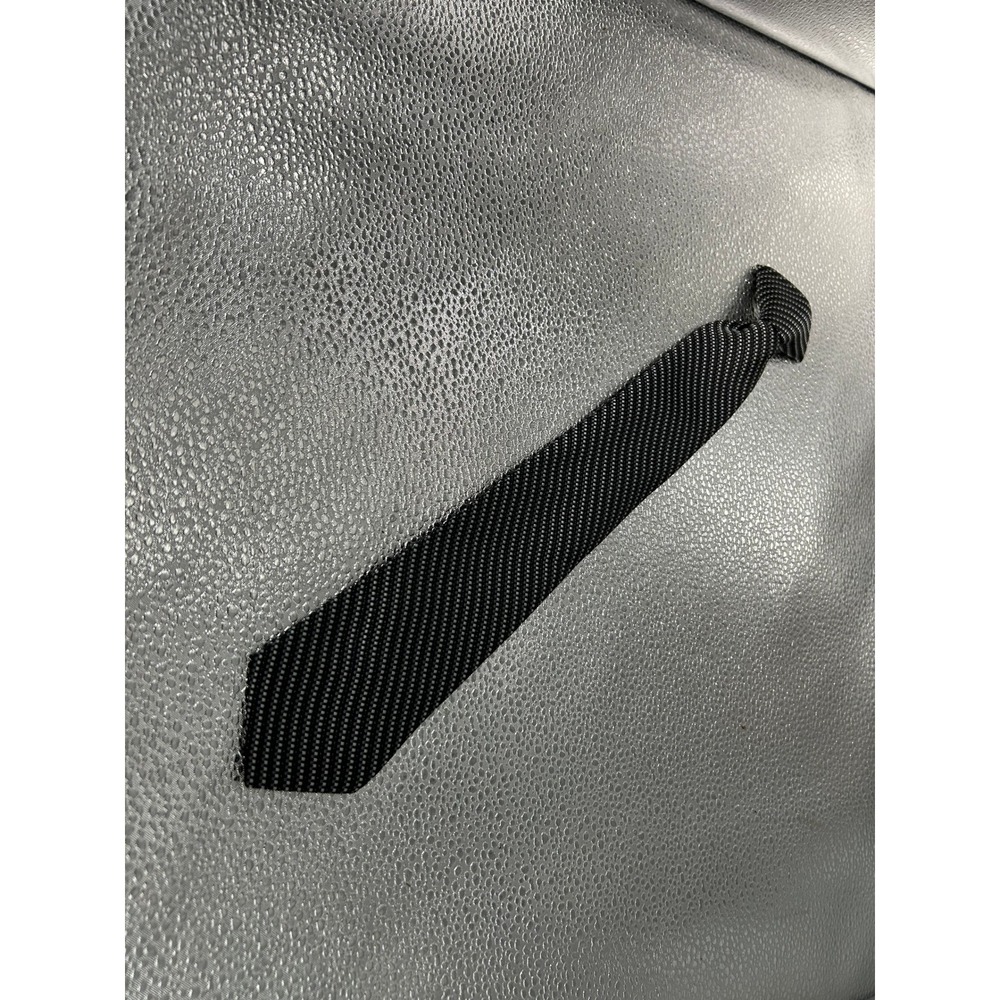 Mens Black White Micro Patterned‎ Textured Polyester Necktie RN 29526